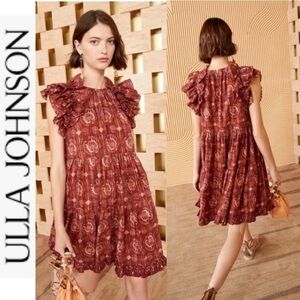 Like New Ulla Johnson Adele Dress in Rosebud Floral Print 00